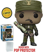 Load image into Gallery viewer, Funko Pop! Games: Halo - Sergeant Johnson CHASE Variant Limited EditionVinyl Figure (Bundled with Pop Box Protector Case)