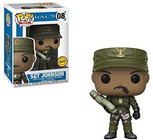 Load image into Gallery viewer, Funko Pop! Games: Halo - Sergeant Johnson CHASE Variant Limited EditionVinyl Figure (Bundled with Pop Box Protector Case)