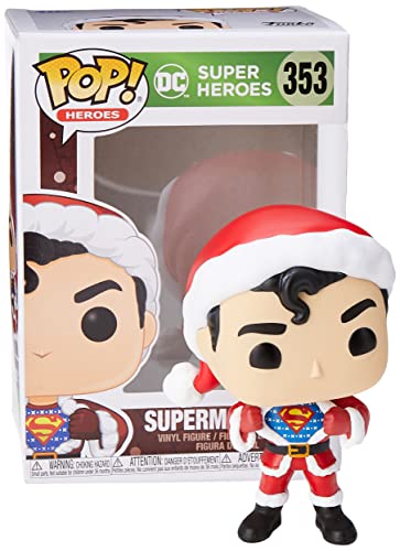 Funko Pop! DC Heroes: DC Holiday - Superman with Sweater, Multicolor, 3.75 inches (50651)