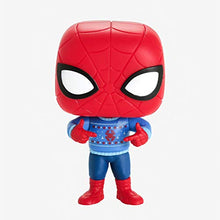 Load image into Gallery viewer, Funko Pop Marvel: Holiday - Spider-Man with Ugly Sweater Collectible Figure, Multicolor
