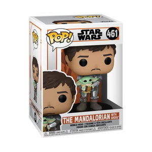 Funko Pop! Star Wars: The Mandalorian (Din Djarrin) Holding The Child (Grogu) Vinyl Bobblehead