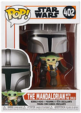 Load image into Gallery viewer, Funko Pop! Star Wars: The Mandalorian - Mandalorian Flying with The Child Grey