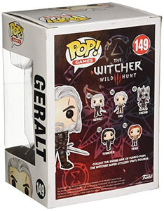 Funko POP Games: The Witcher-Geralt Action Figure Multicolor, 3.75 inches