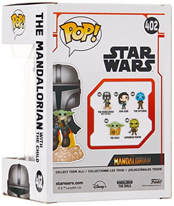 Funko Pop! Star Wars: The Mandalorian - Mandalorian Flying with The Child Grey