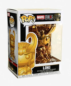 Funko Pop Marvel: Marvel Studios 10 - Loki (Gold Chrome) Collectible Figure, Multicolor