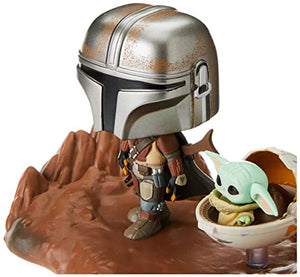 Funko 49930 POP Moment: Mandalorian-Mandalorian & Child Collectible Toy, Multicolour