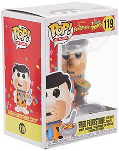 Funko Pop! Ad Icons: Fruity Pebbles - Fred with Cereal, Multicolor