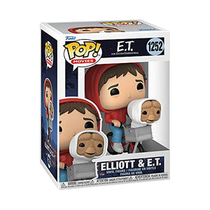 Funko Pop! Movies: E.T. The Extra-Terrestrial - Elliot with E.T. in Basket, Multicolor, 3.75 inches