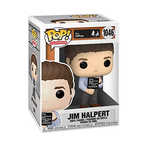 Funko Pop! TV: The Office - Jim with Nonsense Sign Blue, 3.75 inches