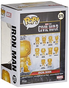 Funko Pop Marvel: Marvel Studios 10 - Iron Man (Gold Chrome) Collectible Figure, Multicolor